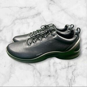 ECCO Biom Leather Train Sneakers Shoes USA Men Size 11 EU 45 Black